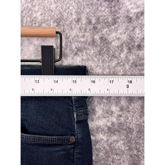 MOTHER HIGH WAIST THE LOOKER ANKLE FRAY Dark Blue Women's Jeans SIZE 30 - Picture 3 of 7